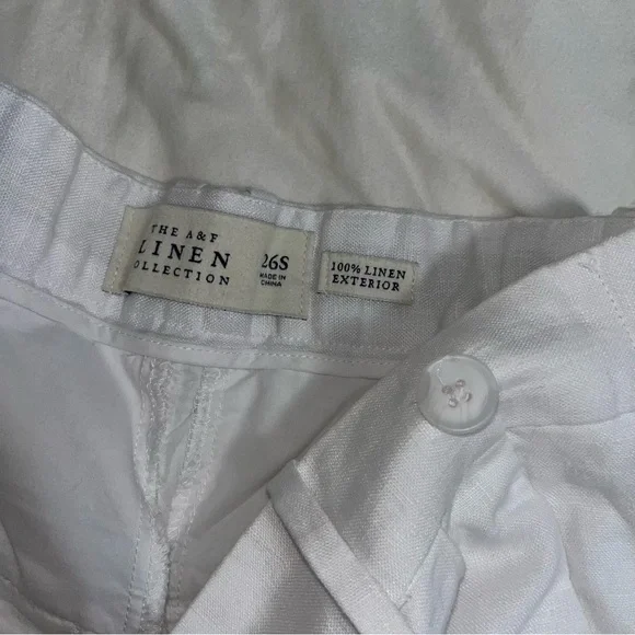 Abercrombie & Fitch White Wide Leg Pants - Picture 9 of 11